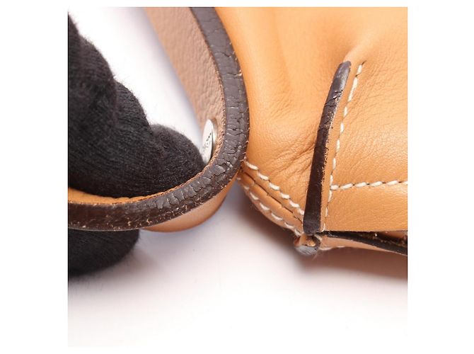 Borsa a tracolla Loewe in pelle beige - view 6