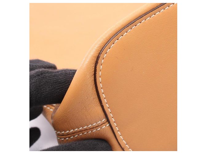 Borsa a tracolla Loewe in pelle beige - view 7