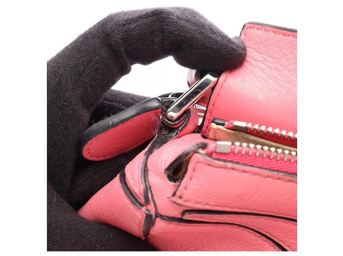 Loewe Puzzle Bag Mini 2-Way Handtasche Pink - Ansicht 9