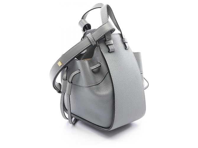 Bolso Mini Hammock con cordón Loewe Castaño - vista 2