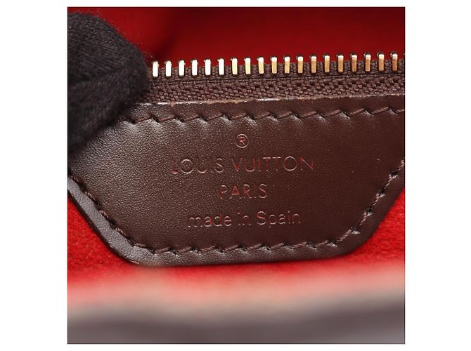 Borsa Tote Louis Vuitton Hampstead PM Damier Ebene Marrone - vista 4