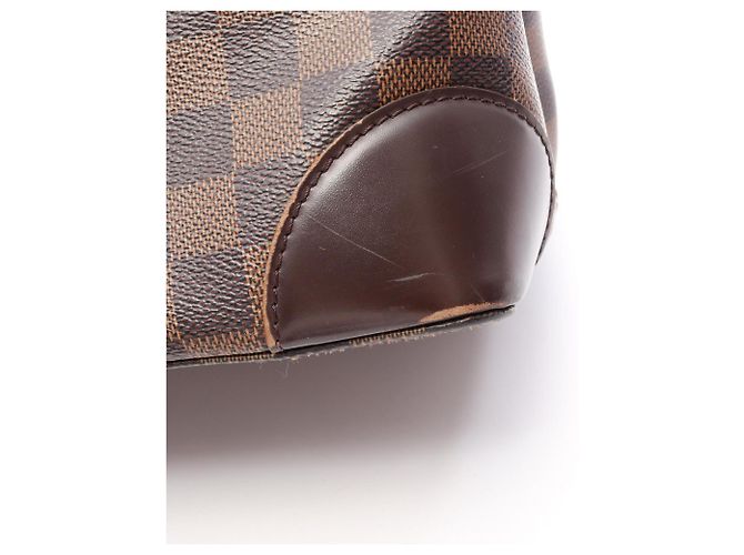 Borsa Tote Louis Vuitton Hampstead PM Damier Ebene Marrone - vista 6