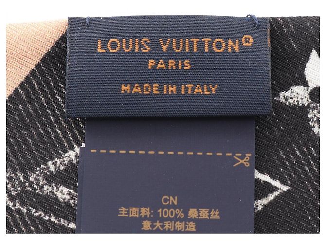 Louis Vuitton Bandeau BB Malle Merveilleuse Scarf Nero Multicolore Beige - vista 4