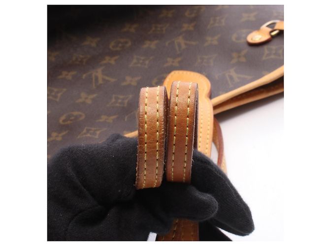 Borsa Tote Louis Vuitton Neverfull MM Monogram Marrone Monogramma - vista 10