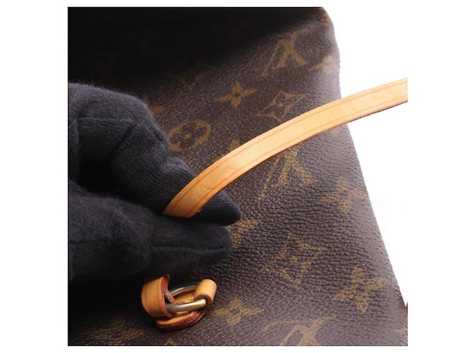 Borsa Tote Louis Vuitton Neverfull MM Monogram Marrone Monogramma - vista 13