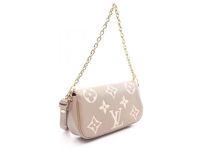 Louis Vuitton Handtasche aus beigem Leder - Ansicht 2