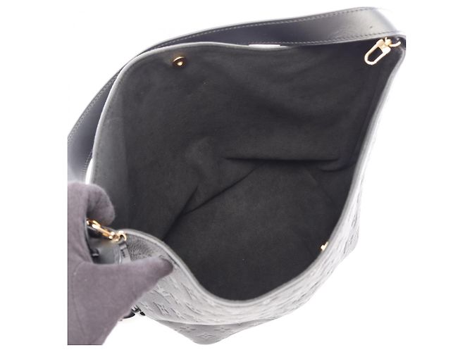 Louis Vuitton Monogram Empreinte Noir Schultertasche Schwarz - Ansicht 3