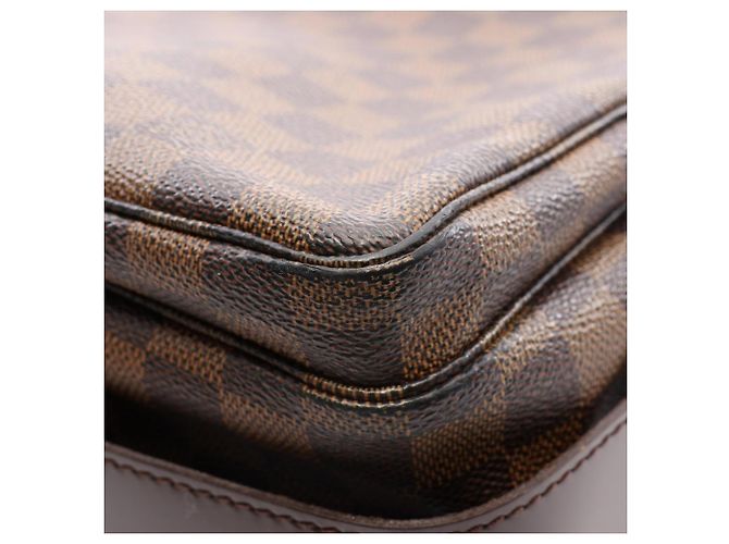 Bolsa de Ombro Louis Vuitton Naviglio Damier Ebene Marrom - vista 10