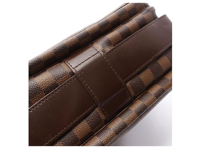 Bolsa de Ombro Louis Vuitton Naviglio Damier Ebene Marrom - vista 11