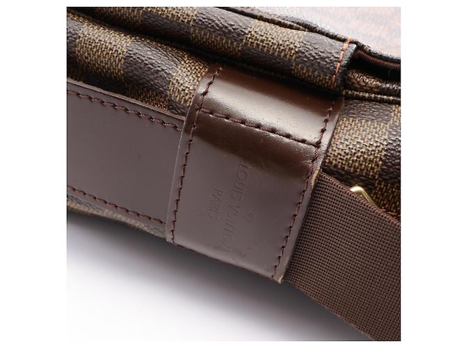 Bolsa de Ombro Louis Vuitton Naviglio Damier Ebene Marrom - vista 14