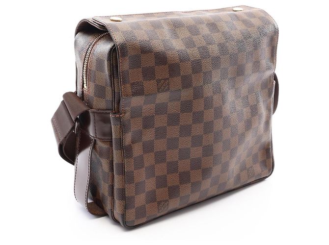 Bolsa de Ombro Louis Vuitton Naviglio Damier Ebene Marrom - vista 2