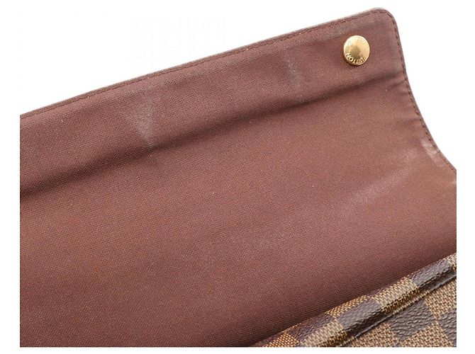 Bolsa de Ombro Louis Vuitton Naviglio Damier Ebene Marrom - vista 8