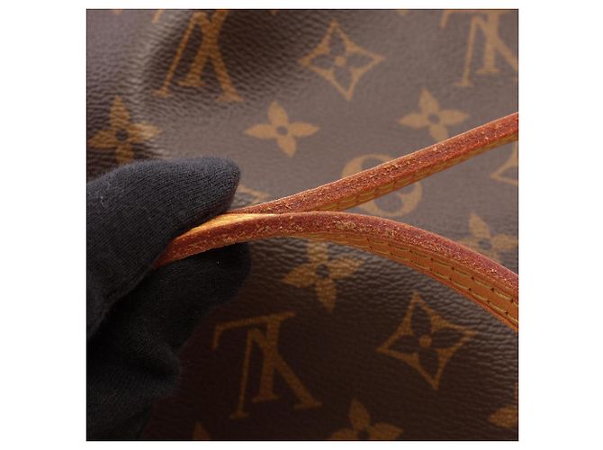 Sac cabas Louis Vuitton Neverfull MM Monogram Marron - vue 11