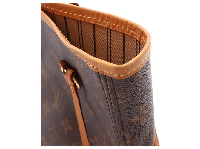 Sac cabas Louis Vuitton Neverfull MM Monogram Marron - vue 9