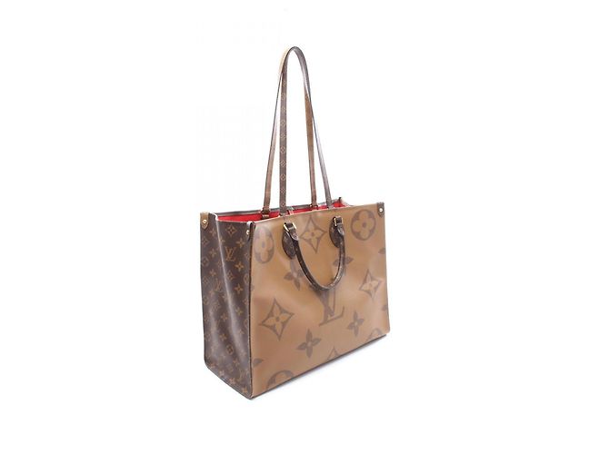 Sac Cabas Louis Vuitton OnTheGo GM Marron Beige Monogramme - vista 2