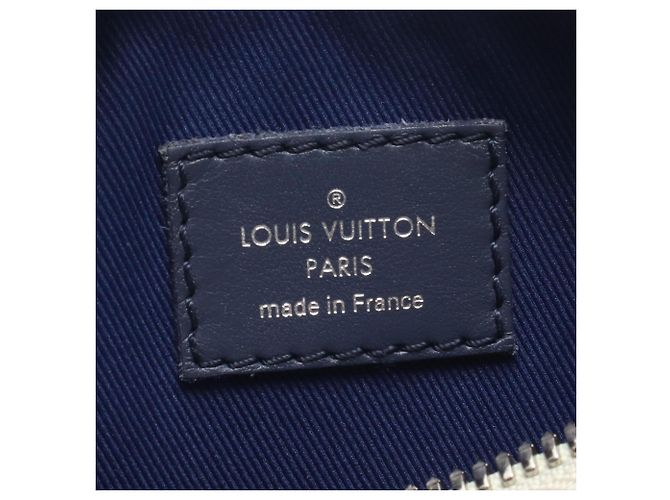 Borsa a mano 2 vie Louis Vuitton Keepall XS Bianco Multicolore Blu navy - vista 4
