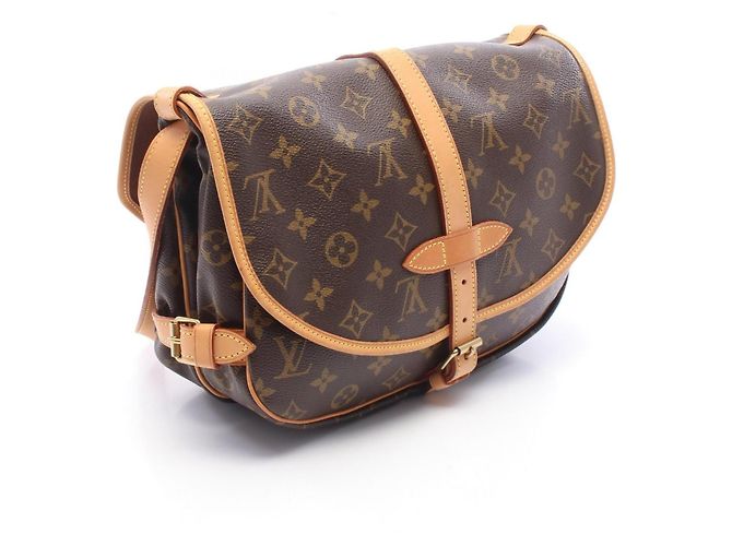 Louis Vuitton Saumur 30 Monogram Schultertasche Braun - Ansicht 2