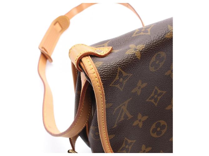 Louis Vuitton Saumur 30 Monogram Schultertasche Braun - Ansicht 8