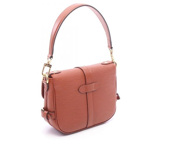 Bolso Louis Vuitton Saumur BB Epi Cognac Castaño - vista 2
