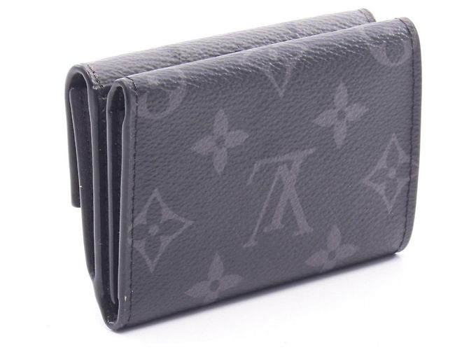 Carteira Compacta Louis Vuitton Discovery Marrom Preto Monograma - vista 2
