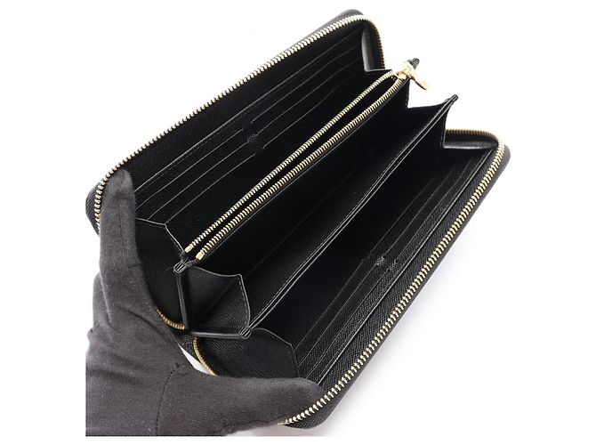 Louis Vuitton Zippy Wallet Epi Noir Black - view 3