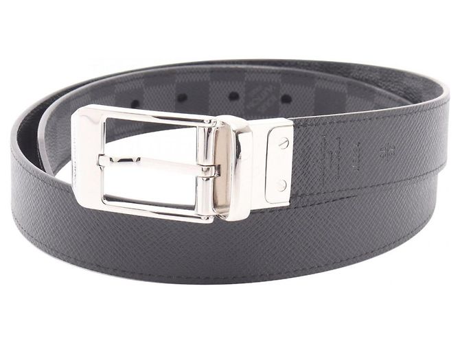 Louis Vuitton Ceinture Seattle Damier Graphite Reversible Belt Schwarz - Ansicht 5