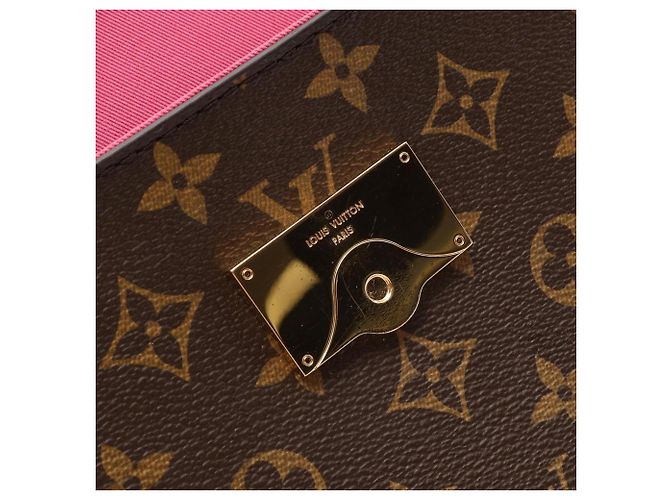 Borsa Louis Vuitton Cluny BB Monogram Rose Marrone - vista 11