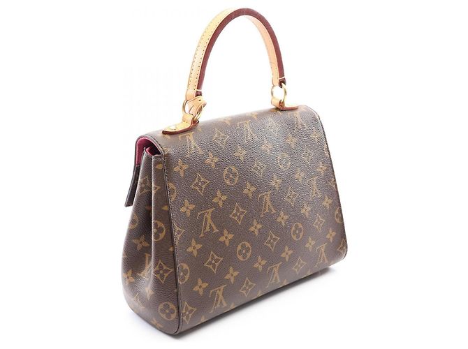 Borsa Louis Vuitton Cluny BB Monogram Rose Marrone - vista 2
