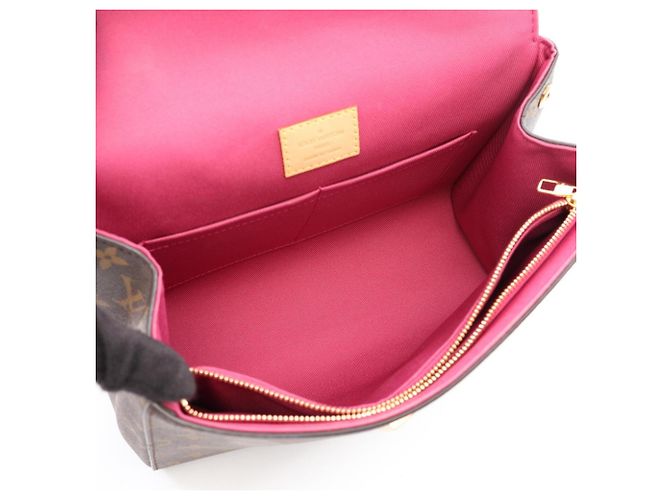 Borsa Louis Vuitton Cluny BB Monogram Rose Marrone - vista 3