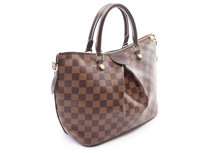 Sac à main Louis Vuitton Siena MM Damier Ebene Marron - vue 2