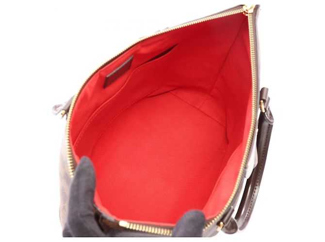 Sac à main Louis Vuitton Siena MM Damier Ebene Marron - vue 3