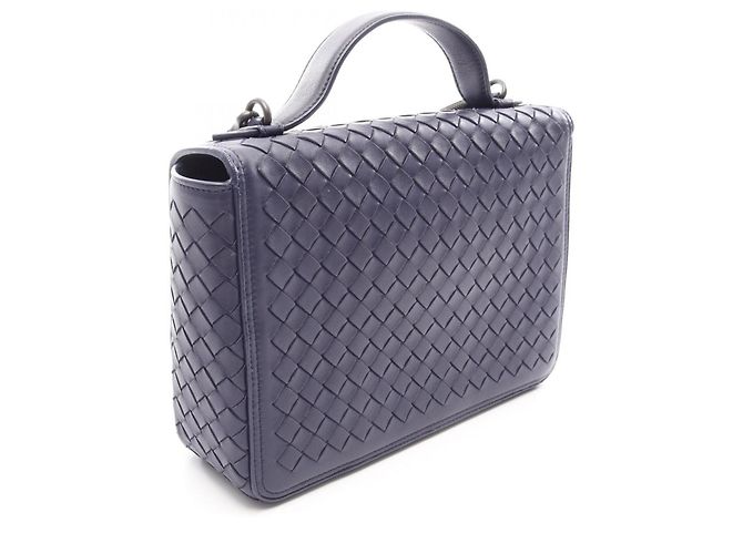 Borsa 2-Way Intrecciato Bottega Veneta Blu navy - vista 2