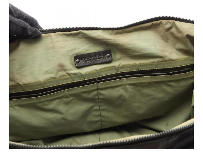 Borsa Boston Bottega Veneta Intrecciato Marrone Blu navy - vista 8