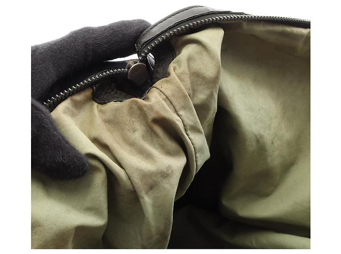 Borsa Boston Bottega Veneta Intrecciato Marrone Blu navy - vista 9