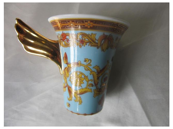 Rosenthal x Versace Le Jardin de la Medusa Cup White Blue Golden - view 4