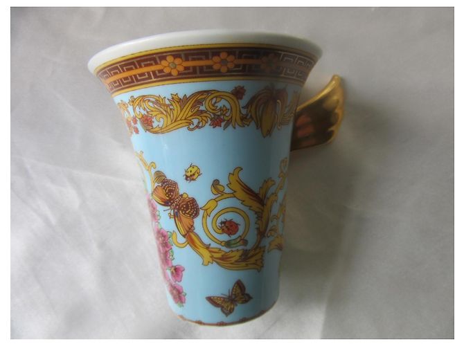 Rosenthal x Versace Le Jardin de la Medusa Cup White Blue Golden - view 7