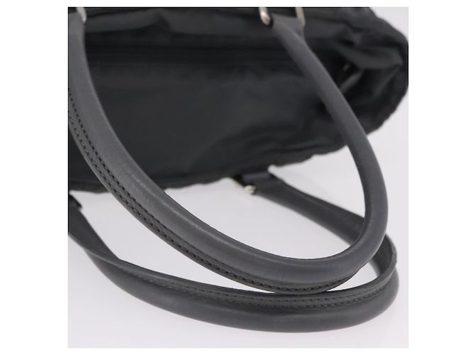 Chanel Vintage CC Quilted Nylon Medium Marrone - vista 7