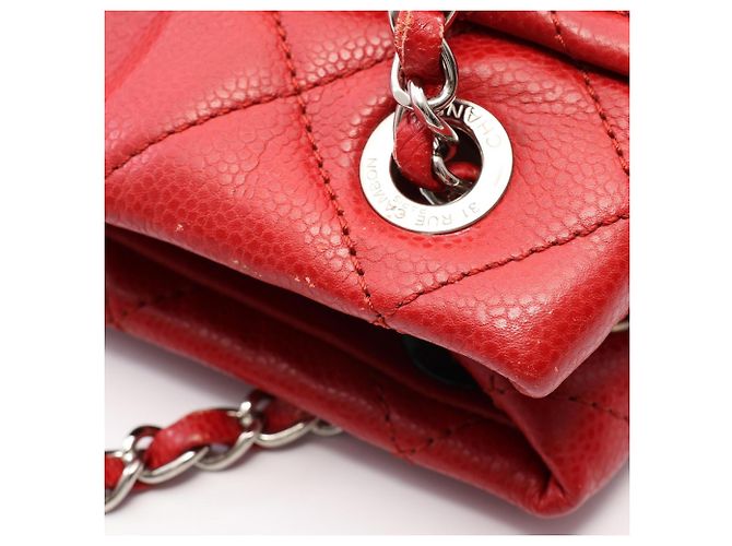 Borsa Tote Chanel Matelassé rossa Rosso - vista 6
