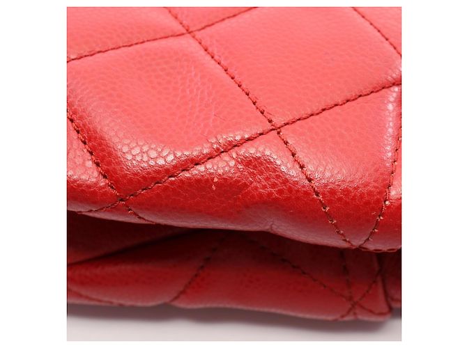 Borsa Tote Chanel Matelassé rossa Rosso - vista 8
