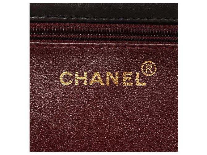 Bolsa de Ombro Chanel Matelassé Single Flap com fecho push-lock Preto - vista 4