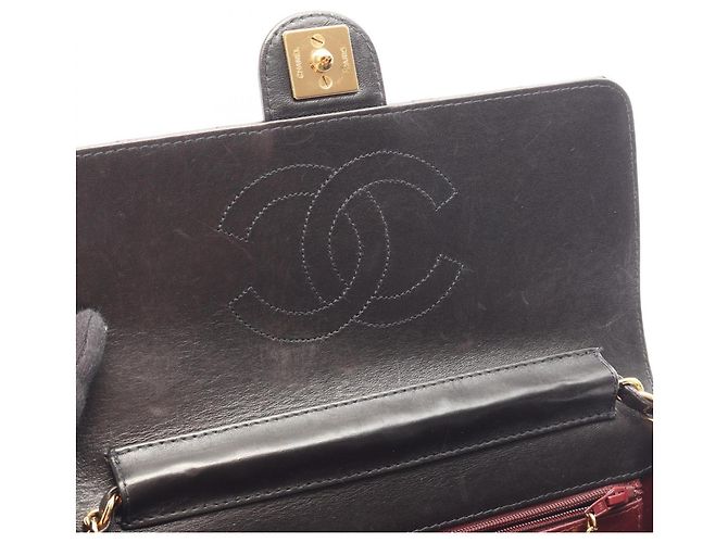 Bolsa de Ombro Chanel Matelassé Single Flap com fecho push-lock Preto - vista 6