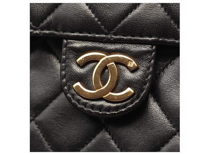 Bolsa de Ombro Chanel Matelassé Single Flap com fecho push-lock Preto - vista 9