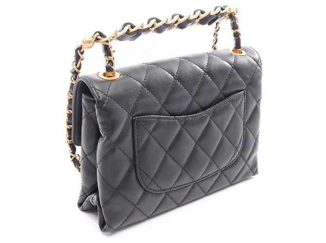 Bolso de Hombro Chanel Matelassé Small Flap Negro - vista 2