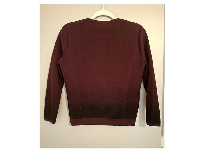 Christian Dior Cardigan aus Schurwolle Dunkelbraun - Ansicht 12