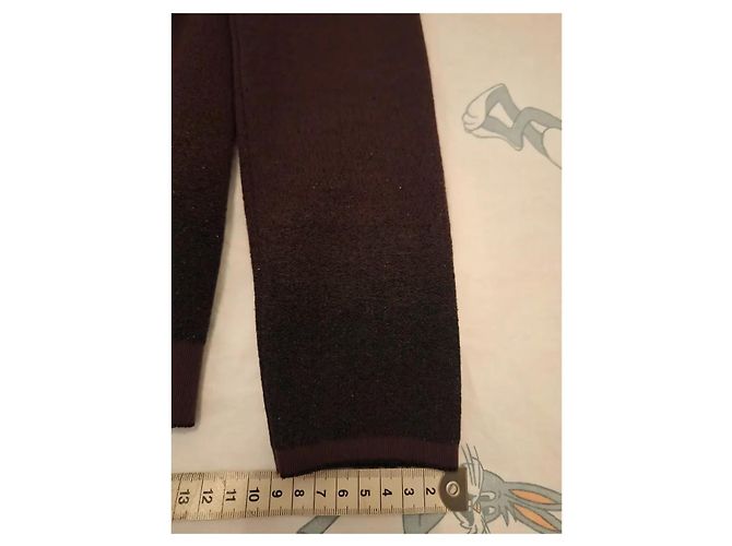 Christian Dior Cardigan aus Schurwolle Dunkelbraun - Ansicht 3