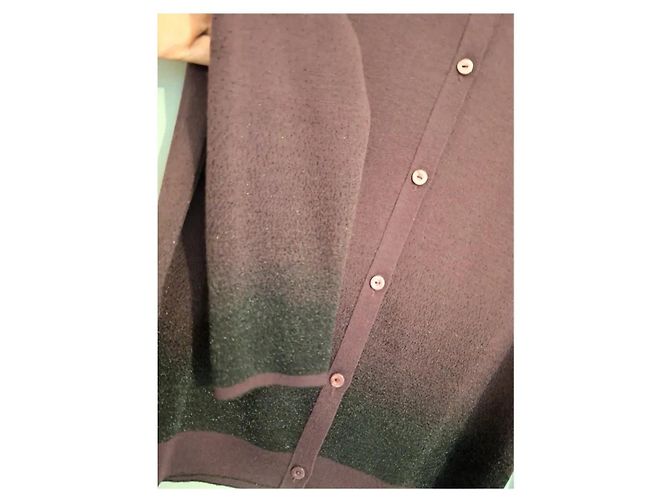 Christian Dior Cardigan aus Schurwolle Dunkelbraun - Ansicht 6