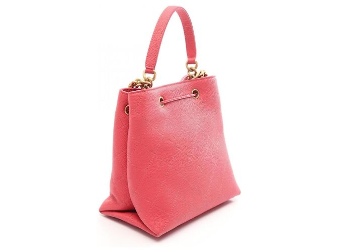 Borsa a tracolla 2-Way Chanel Matelassé Bucket Rosa - vista 2