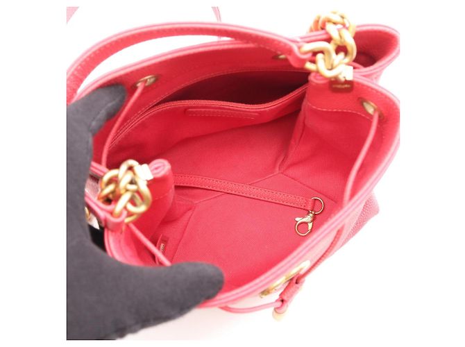 Borsa a tracolla 2-Way Chanel Matelassé Bucket Rosa - vista 3