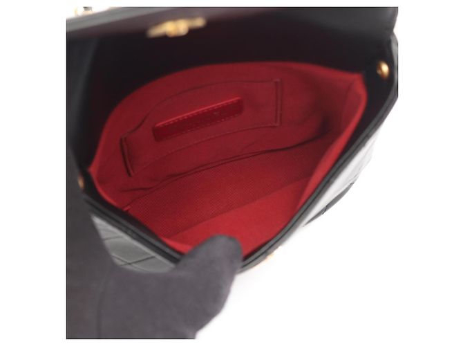 Borsa a spalla Chanel Matelassé con perle finte Nero - vista 3