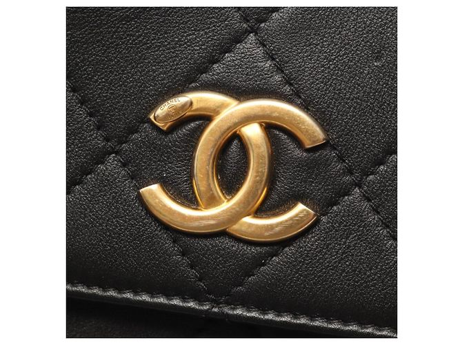 Borsa a spalla Chanel Matelassé con perle finte Nero - vista 9